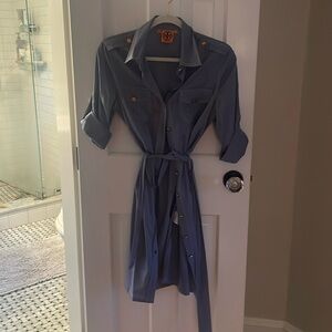 Tory Burch shirt dress.